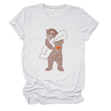 FUNNY BEAR SHORT SLEEVE T SHIRT FOR HER_CWTTS1505