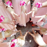 ROSE GOLD BRIDE TATTOOS METALLIC PARTY STICKERS_CWMM8243