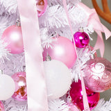 PINK RIBBON TREE TOPPER ORNAMENT SET_CWAJE5301