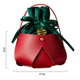 Christmas Apple Bag Pu Gift Tote Candy Box_Cuab00756