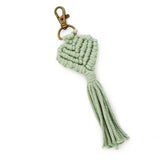 OVE PENDANT WOVEN KEYCHAIN COLORFUL HEART CHARM_CWMM6876