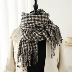 NEW RETRO BRITISH PLAID WARM SCARF_CWASC1441