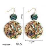 RETRO COLORFUL FASHION ABALONE EARRINGS_CWMM4254