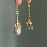 CREATIVE OCTOPUS JELLYFISH PENDANT NECKLACE_CWMM5311