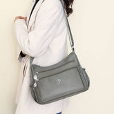 Lightweight Water-Repellent Nylon Shoulder Bag_Cwab3502