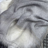SILK WOOL GRADIENT SCARF ELEGANT LONG WINTERWRAP_CWASC0608