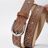 PUNK EYELET BELT WITH PIN BUCKLE AND RIVET_CWABE0610