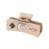 Western Bull Head Hair Claw - Cactus Leather Clip_Cwasc03060