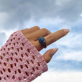 COLORFUL PASTORAL HEART THREE DIMENSIONAL RING_CWAJE1819