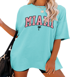 FUNNY LETTER PRINT T SHIRT FOR WOMEN LOOSE FIT_CWTTS1459