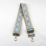 GEOMETRIC EMBROIDERY ADJUSTABLE BAG STRAP_CWMM0366