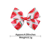 CHILDRENS FRUIT PRINT BOW HAIR CLIP_CWAHA2391
