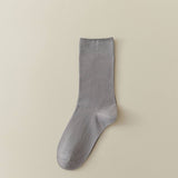 Women Leisure Solid Color Pile Socks_Cwms0288