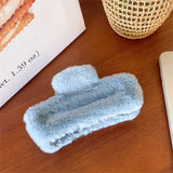 FAUX RABBIT FUR HAIR CLAW ELEGANT WINTER STYLE_CWABE0198
