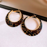 LEOPARD GEOMETRIC VINTAGE EARRINGS_CWAJE2463