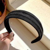 Velvet Headband Women Chic Wide Hair Hoop_Cwaha07778