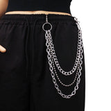MINIMALIST RETRO HIP HOP PANTS CHAIN_CWMM0671
