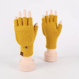 Winter Cold Protection Warm Half Finger Gloves_Cwmm2884