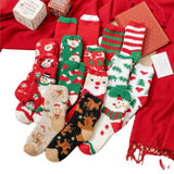 CHRISTMAS SOFT PLUSH SOCKS_CWMS0624