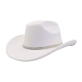 Western Wool Cowboy Fedora Hat For Couples_Cwah04397
