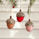 FELT PINECONE ACORN CHRISTMAS TREE ORNAMENT_CWMM9742