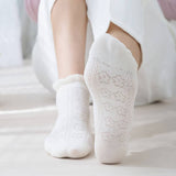 MESH BOAT SOCKS SIMPLE SOLID COLOR GLAS FIBER SOCKS_CWMS0522