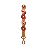 NEW PEARL FLOWER COTTON ROPE KEYCHAIN_CWMM1559