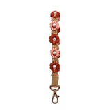NEW PEARL FLOWER COTTON ROPE KEYCHAIN_CWMM1559