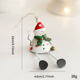 METAL SANTA ORNAMENT CHRISTMAS TREE TABLE DECOR_CWMM9745