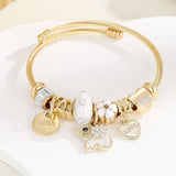 Trendy Stainless Steel Bracelet With Heart Charm_Cwmm8480