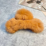 REX RABBIT FUR CLAWS ELEGANT MIXED COLOR CLIPS_CWASC1591