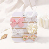 BABY NYLON BOW HEADBAND SET SOFT NO MARK_CWAHA6748