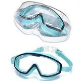 KIDS SWIM GOGGLES ANTI FOG LARGE FRAME FLAT LENS_CWASG1046
