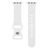 ENGRAVED CHECKERED SILICONE APPLE WATCH9 1 STRAP_CWASC1562