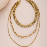 MULTI LAYERED 18K GOLD PLATED NECKLACE_CWMM3686
