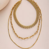 MULTI LAYERED 18K GOLD PLATED NECKLACE_CWMM3686