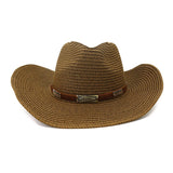 SEASIDE BEACH SUN PROTECTION DENIM STRAW HAT_CWAH1256