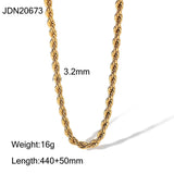 MULTILAYER GOLD PLATE STAINLESS STEEL NECKLACE_CWAJE0619