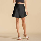 SIMPLE AND FASHIONABLE LACE SATIN ELASTIC SKIRT_CWBSS0392