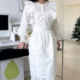 EMBROIDERED EXQUISITE TULIP APRON LOLITA APRON_CWMM5819