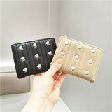 Cute Embroidered 2-Fold Wallet For Women_Cwab06256