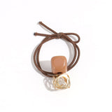 DOUBLE LAYER HOLLOW SQUARE RHINESTONE HAIR ROPE_CWAHA2335