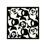 FLORAL SATIN SCARF FOR COMMUTING SUN PROTECTION_CWASC1163