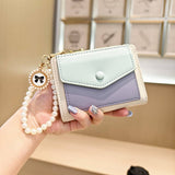 Unique Design Cute Two-Tone Pearl Wallet_Cwab06246