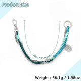 HANDWOVEN LEATHER KEYCHAIN FOR WOMEN S BAGS_CUAB00438