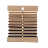 10 CLIP ON THREADED HAIR SCRUNCHIES_CWAHA2723