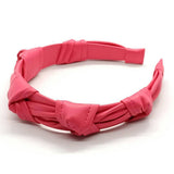 PASTEL MORANDI PU LEATHER KNOT HEADBAND_CWAHA6342