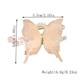 SWEET RHINESTONE BUTTERFLY MINI CLAW SPARKLY CLIP_CWAHA2303