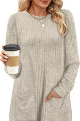 Women Casual Puff Sleeve Shirt_Cwtstl0781