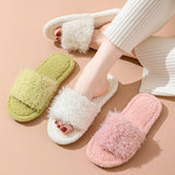 FASHIONABLE HOME CARTOON CURLY COTTON SLIPPERS_CWSHS0840